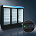 Thumbnail image #3 for Serv-Ware 72 Cu. Ft. Three-Door Black Glass Door Merchandiser Freezer