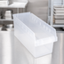 Thumbnail image #3 for Quantum Economy Nesting Clear Shelf Bin with Rear Hanglock and Label Holder, 8-3/8 x 17-7/8 x 8 Inches