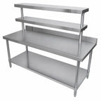 Thumbnail image #3 for BK Resources EQ-PS60 61-Inch Adjustable Stainless Steel Plate Shelf for EQ-WS60 Work Shelf