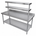 Thumbnail image #3 for BK Resources 61-Inch Adjustable Stainless Steel Plate Shelf for EQ-WS60 Work Shelf