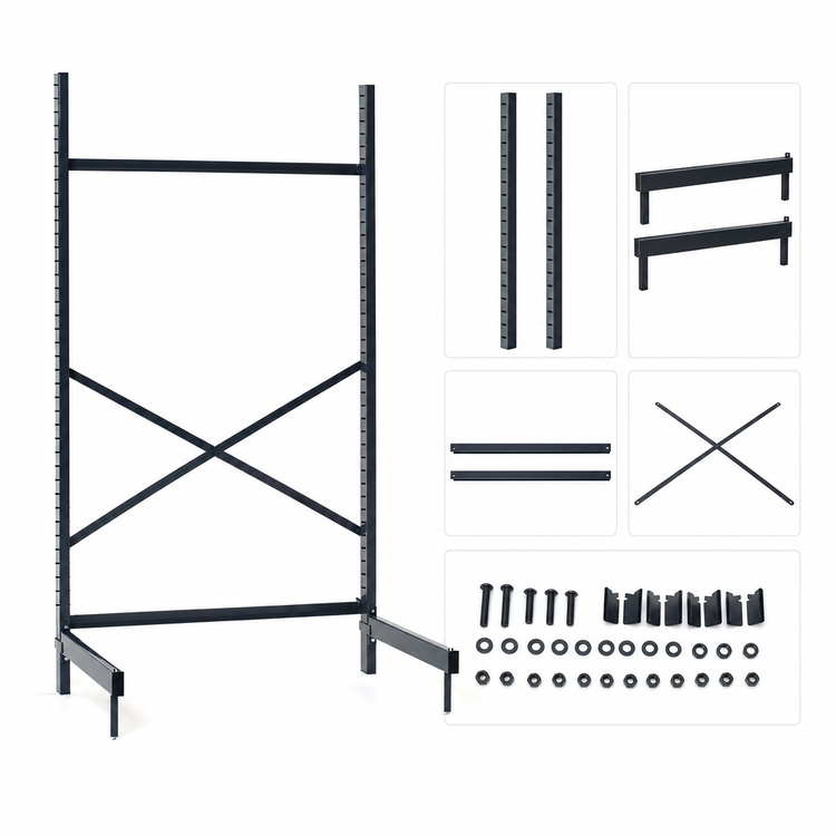 Product image #3 for Metro SmartLever Stationary Cantilevered Shelving Starter Kit for 30-Inch Wide x 18-Inch Deep Shelves