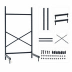 Thumbnail image #3 for Metro SmartLever SM761830-KIT Stationary Cantilevered Shelving Starter Unit, Epoxy-Coated Steel, 76-3/8" High, for 30"W x 18"D Shelves