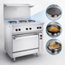 Thumbnail image #4 for Vulcan 36-Inch Electric Restaurant Range with 4 French Plates, 12-Inch Hot Top, and Standard Oversized Oven