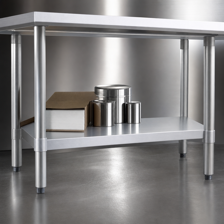 Product image #3 for New Age Aluminum Undershelf for 72-Inch W x 24-Inch D Commercial Work Tables, Knock Down
