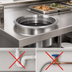 Thumbnail image #3 for CookTek SinAqua Round Waterless Drop-In Induction Hot Food Dry Well, 14.75-Inch, 650W, 208-240V