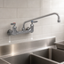 Thumbnail image #4 for T&S Brass UltraRinse 8-Inch Centers Wall Mount Mixing Faucet with 12-Inch Swing Nozzle