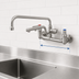 Thumbnail image #4 for T&S Brass UltraRinse 8-Inch Centers Wall Mount Pre-Rinse Mixing Faucet with 12-Inch Swing Nozzle and 1.5 GPM Spray Arm