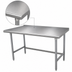 Thumbnail image #3 for Advance Tabco Premium Series Stainless Steel Open Base Work Table, 84 x 36 Inches, 1-1/2 Inch Rear Splash