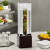 Thumbnail image #3 for Cal-Mil Westport 3 Gallon Acrylic Beverage Dispenser with Dark Wood Base