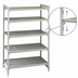 Thumbnail image #4 for Cambro Camshelving Premium 5-Tier Vented Stationary Starter Unit, 24
