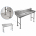Thumbnail image #3 for John Boos PBMSHS-F2-8020 Freestanding Multi-Station Hand Wash Sink, 80 Inch Wide, 4 Sets of 4-Inch On-Center Faucet Holes