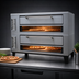 Thumbnail image #3 for Marsal SD-660 Stacked Gas Double Deck Pizza Oven with Brick Decks