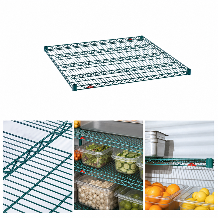 Product image #4 for Metro Super Erecta Super Wide 36 x 36 Inch Wire Shelf, Metroseal Green Epoxy-Coated with Microban