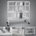 Thumbnail image #3 for Channel Manufacturing ATDR-3 Adjustable 3-Tier Mobile Aluminum Tray Drying Rack, 63