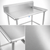 Thumbnail image #3 for John Boos 48-7/8-Inch 16-Gauge 300-Series Stainless Steel Dish Sorting Table with 10-Inch Backsplash