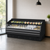 Thumbnail image #4 for Turbo Air Low-Profile Horizontal Open Display Merchandiser, 75-3/4 Inch, 14.8 Cu. Ft., Self-Contained Refrigeration, Black