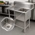 Thumbnail image #3 for John Boos Pro-Bowl 1-Compartment Stainless Steel Sink with Left Drainboard, 16 in. x 20 in. x 12 in. Compartment