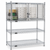 Thumbnail image #3 for Eagle Group 24 x 30 Chrome Security Enclosure Kit with Hinged Doors
