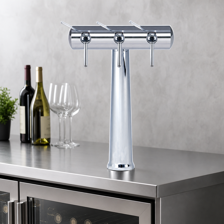 Product image #3 for Havana Countertop Air-Cooled 3-Faucet Wine Font