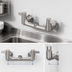 Thumbnail image #3 for Equip 8-Inch Wall Mount Mixing Faucet, Nozzle Sold Separately, Ceramic Cartridges