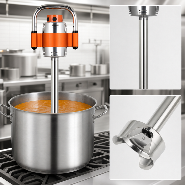 Product image #3 for SMX Single-Speed Immersion Blender with 16-Inch Stainless Steel Shaft and Detachable Bell