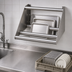 Thumbnail image #3 for Eagle Group Wall-Mounted Tubular Dishtable Rack Shelf, 63 Inch, Knock-Down, 304 Stainless Steel