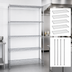 Thumbnail image #3 for Quantum 5-Shelf Wire Shelving Starter Kit, 48W x 18D x 86H, Chrome Plated, Stationary