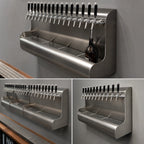 Thumbnail image #3 for Perlick Corporation 4076BK6 6-Faucet Modular Wall-Mount Glycol-Cooled Draft Beer Dispensing Tower, Stainless Steel, Back Lead-Out