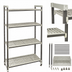 Thumbnail image #3 for Cambro Camshelving Elements XTRA 4-Shelf Vented High-Density Top Rail Stationary Starter Unit, 21 x 60 x 81 Inches, Speckled Gray