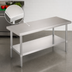 Thumbnail image #3 for John Boos Stallion Budget Stainless Steel Top Work Table, 48 x 18 Inches, with Adjustable Undershelf