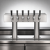 Thumbnail image #3 for Pro-Line Direct Draw Double Pedestal Conversion Tower, 24-Inch Box, 2-Column, 6-Faucet, Air-Cooled Stainless Steel