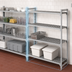 Thumbnail image #4 for Cambro Camshelving Premium 4-Shelf Vented Add-On Polymer Shelving Unit, 18 x 42 x 64 Inches, Speckled Gray