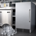 Thumbnail image #4 for Summit Commercial Full-Size Dice Undercounter Ice Maker with 25 lb Bin, Built-In Pump, and Stainless Steel Finish