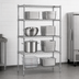 Thumbnail image #3 for Quantum 36 Inch W x 21 Inch D x 86 Inch H Stationary Wire Shelving Starter Kit, 4 Shelves, 304 Stainless Steel