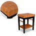 Thumbnail image #4 for Rouge et Noir Pro Prep Bloc American Cherry End Grain Butcher Block Work Table with Shelf and Copper Hooks