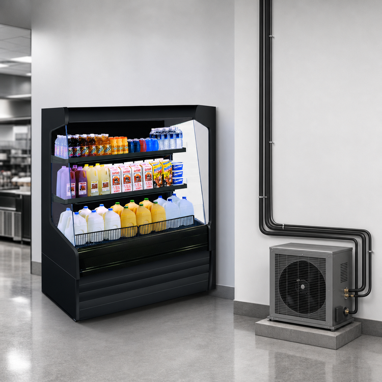Product image #3 for Howard-McCray Ovation Series Dairy Open Merchandiser, 63"W x 60"H, Remote Refrigeration