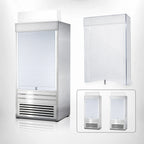 Thumbnail image #3 for Turbo Air SCM-48-E Hard Plastic Security Cover, White Trim, 44-7/8 x 11-1/4 x 64-1/4 Inches, Field Installed