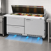 Thumbnail image #4 for Turbo Air PRO Series 60-1/4-Inch Front Breathing Mega Top Sandwich/Salad Prep Table with 24-Pan Opening, 1 Door, and 2 Drawers