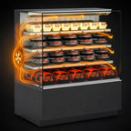 Thumbnail image #3 for Structural Concepts Reveal® NR4855HSSV Heated Self-Service Hot Food Display Case, 47-3/4" Wide, Convection Heat, Stainless Steel Interior