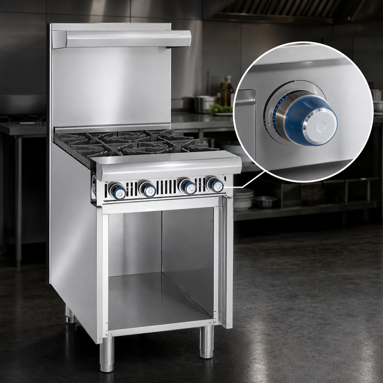 Product image #3 for Imperial Spec Series 24-Inch Heavy-Duty Gas Add-A-Unit Griddle Range with Thermostatic Controls and Open Cabinet Base