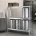 Thumbnail image #3 for Panco 3-Tier Aluminum Beer Keg Rack with Storage Shelf, Holds 4 Kegs, 42 x 18 x 76 Inches