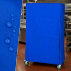 Thumbnail image #3 for Quantum CC186074BNZ Wire Cart Cover, 400 Denier Blue Nylon, 18 x 60 x 74 Inch, Zipper Flap