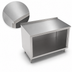 Thumbnail image #3 for John Boos 84 x 24 Inch Open Front Cabinet Base Stainless Steel Work Table with 1-1/2 Inch Rear Riser