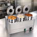 Thumbnail image #3 for Omcan Triple Wet Countertop Food Warmer with 3 x 4 Qt Capacity, Thermostatic Controls, 120V
