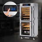 Thumbnail image #3 for Metro C5 C599-SDS-LPDC Controlled Humidity Heated Holding and Proofing Cabinet, Mobile Pass-Thru, Solid & Glass Dutch Doors, 17-Pan