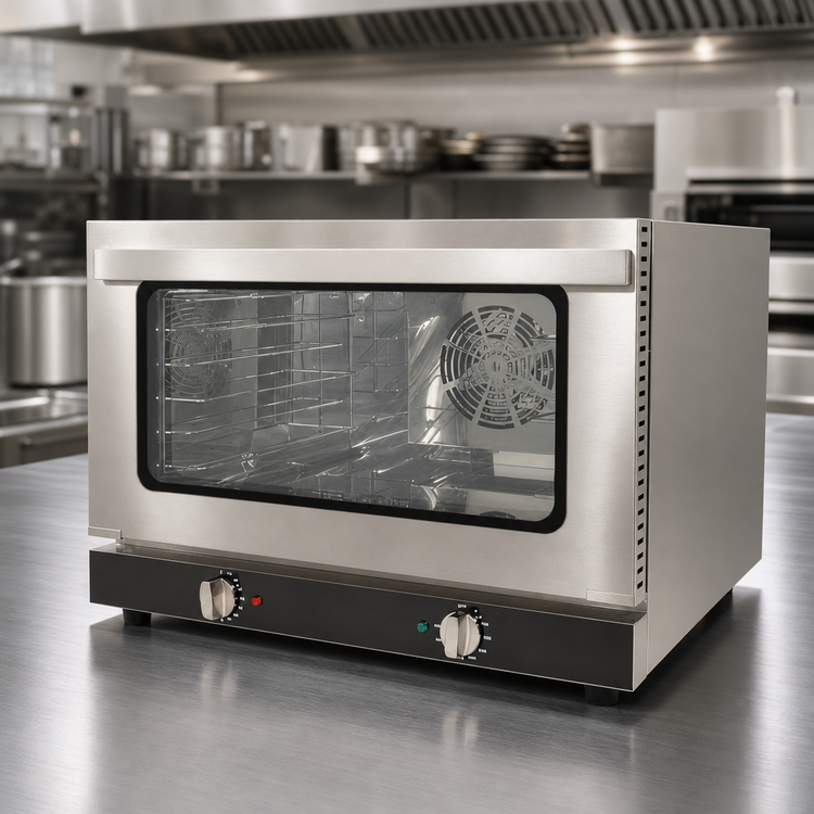 Product image #3 for CAC China Half-Size Countertop Convection Oven, 1.6 Cu. Ft., Stainless Steel, 120V