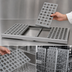 Thumbnail image #3 for Fermostock 52 Inch x 14 Inch Horizontal Vented Modular Shelf with Removable Polymer Inserts