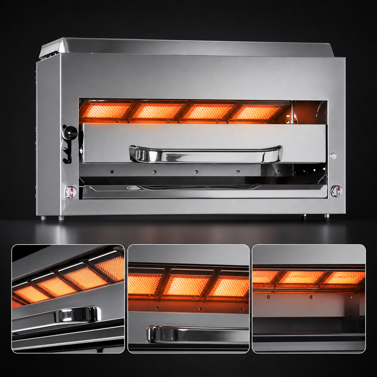 Product image #3 for Southbend Platinum 32-Inch Compact Infrared Gas Salamander Broiler with Riser Mount