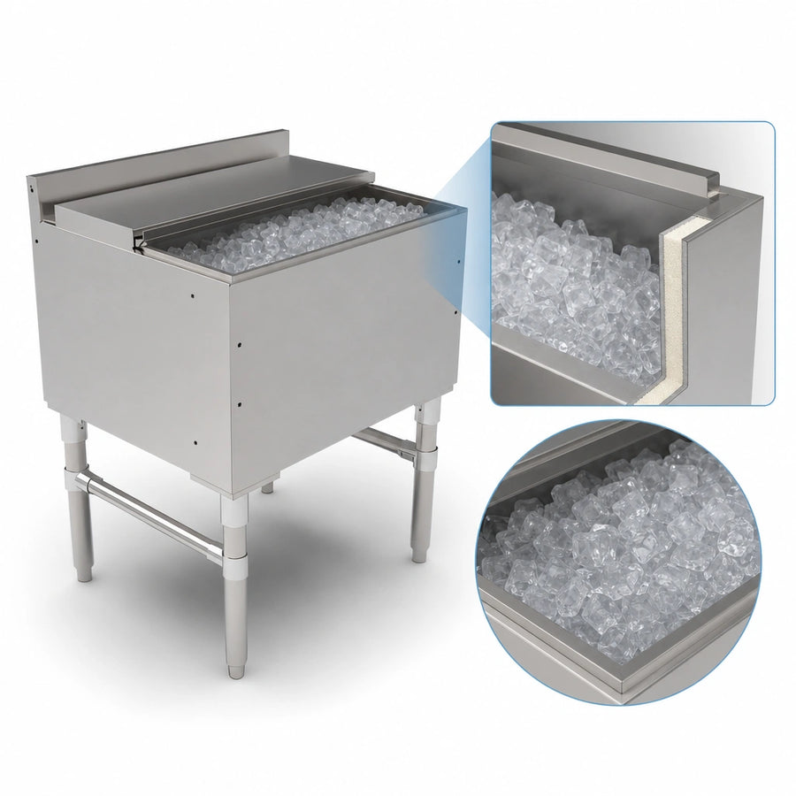 Foam-Insulated Ice Bin