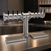 Thumbnail image #3 for Glastender Pipe Tee Countertop Air-Cooled Draft Dispensing Tower with 8 Stainless Steel Faucets, Grainline Finish